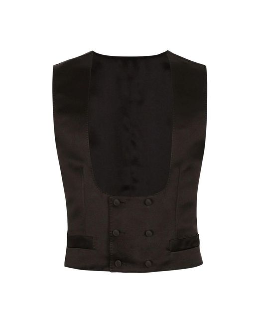 Dolce & Gabbana Black Vests for men
