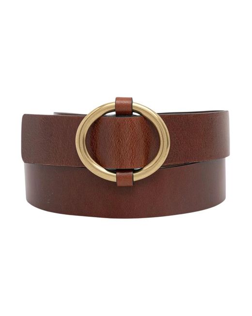 Sessun Brown Ledergürtel