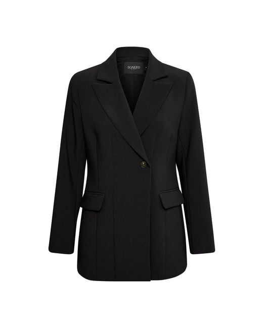 Soaked In Luxury Black Klassischer Schwarzer Blazer