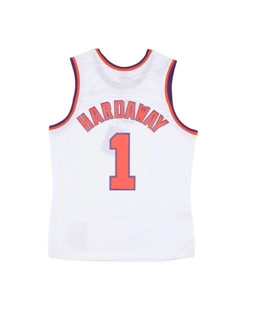 Mitchell & Ness Fitness ,Wit ,Polyester Nba Hardwood Classics Tank Top in het White voor heren