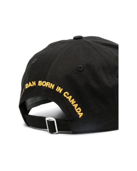 DSquared² Black Cap Cotton for men