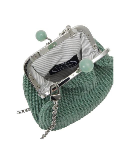 Weekend by Maxmara Green Pasticcino bag extra small clutch