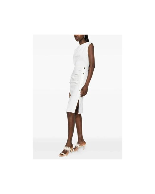 Pinko White Short Dresses