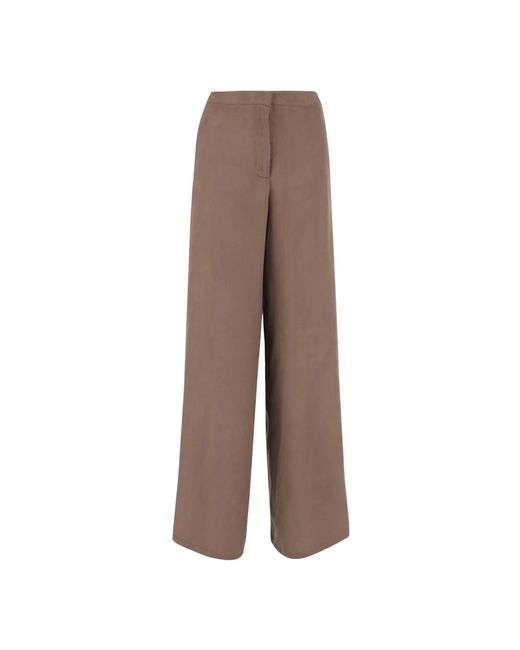 Wide Trousers Blumarine de color Brown
