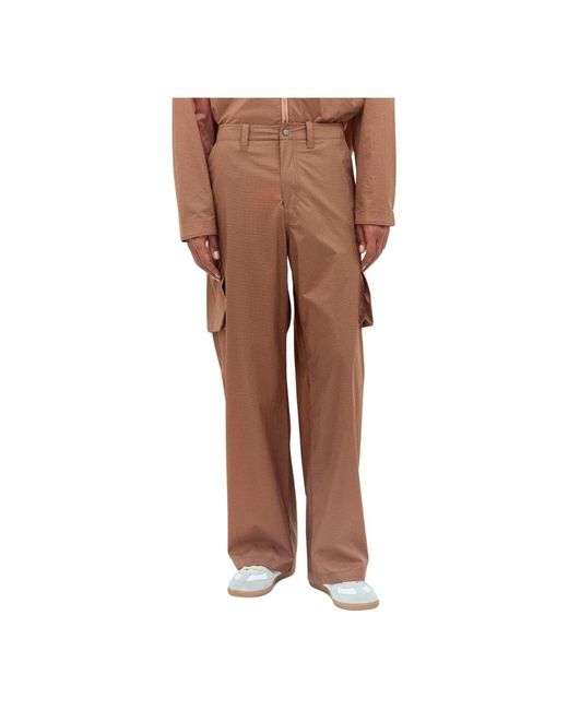Our Legacy Brown Wide Trousers for men