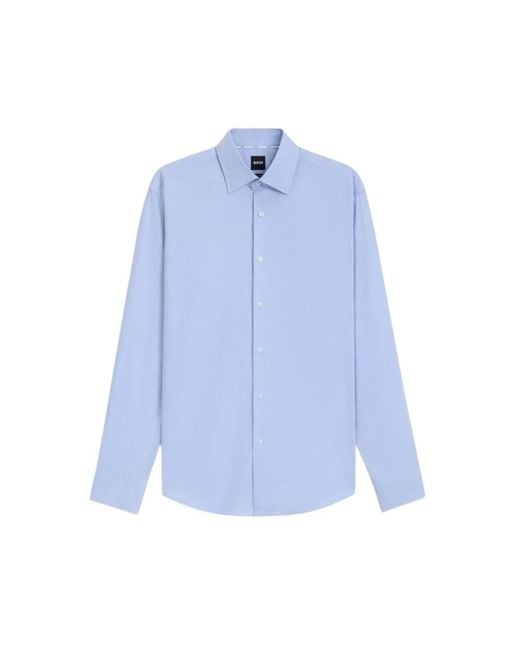 Boss Blue Formal Shirts for men