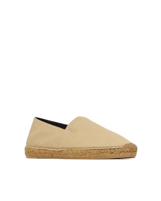 Saint Laurent Natural Neutrals Espadrilles