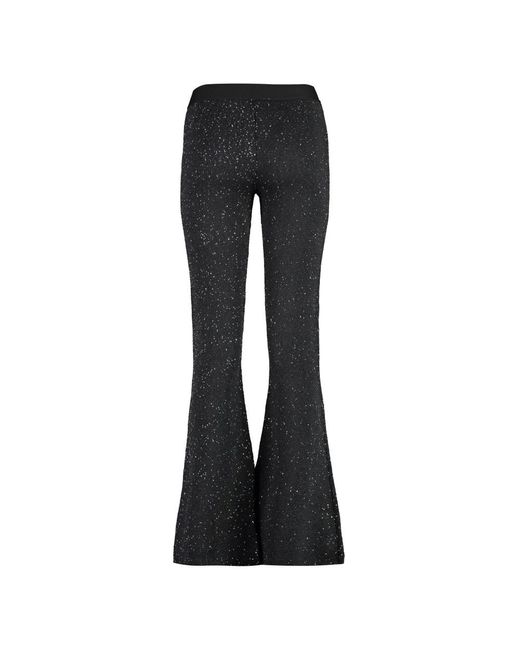 Palm Angels Wide Trousers in het Black