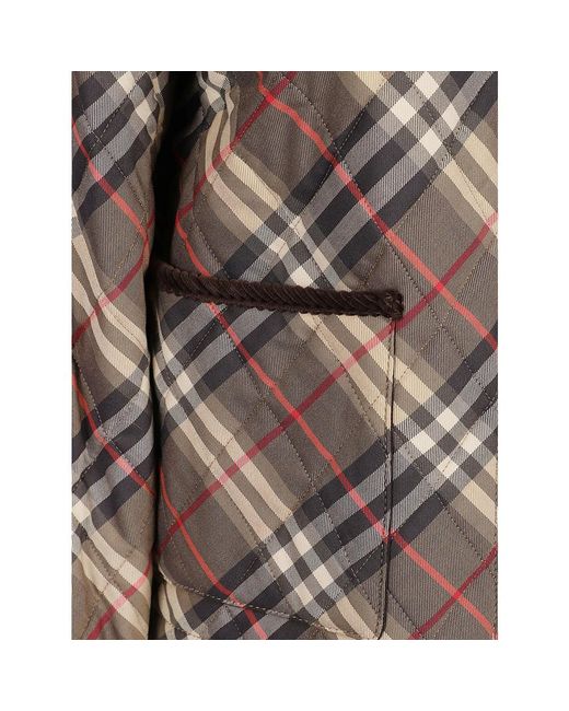 Burberry Jassen ,Veelkleurig ,Jassen Met Ruiterstijl En Ritssluiting in het Brown