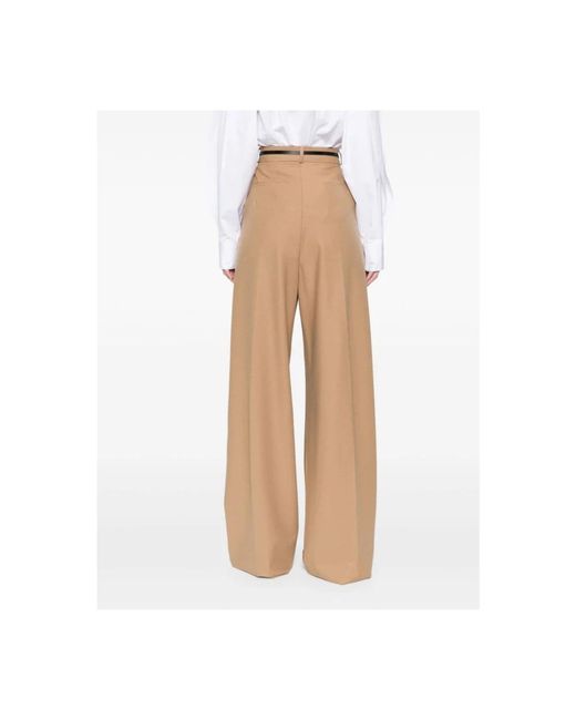 Sportmax Natural Wide Trousers