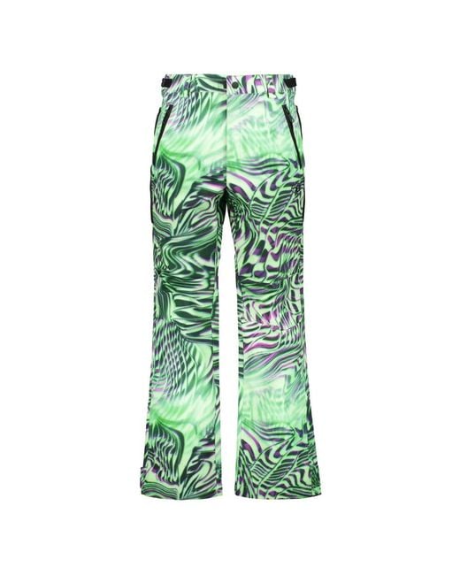 DIESEL Green Wide Trousers for men