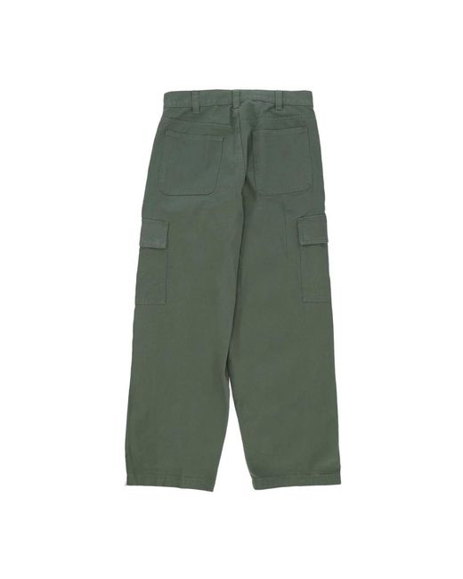 Obey Green Wide Trousers for men