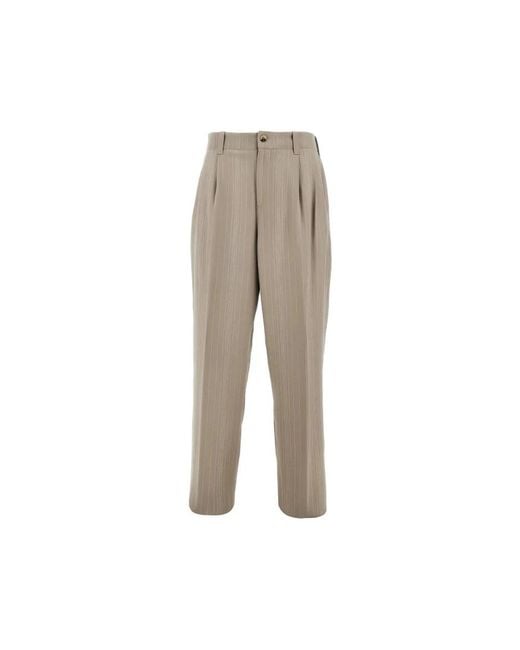 Golden Goose Deluxe Brand Natural Straight Trousers for men