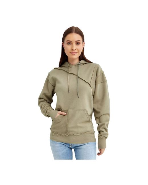 SER.O.YA Hoodies in het Green