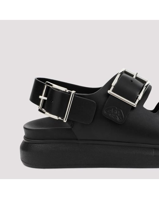 Alexander McQueen Hybrid double buckle sandalen in Black für Herren