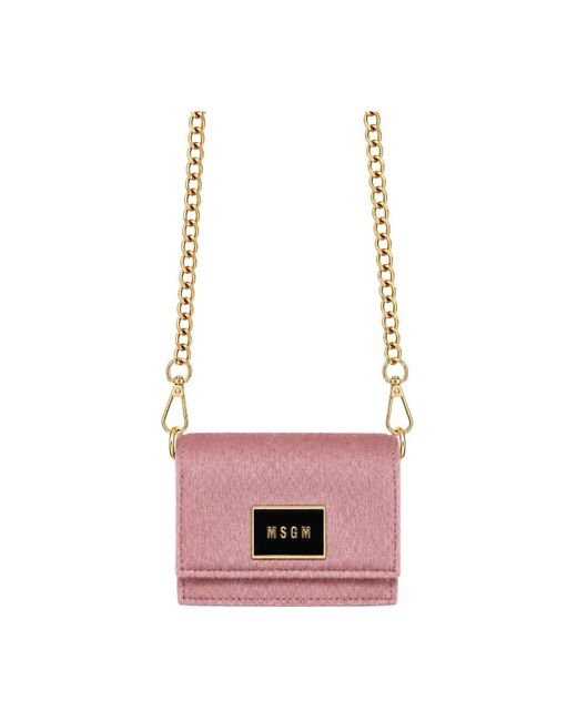 MSGM Pink Micro Umhängetasche
