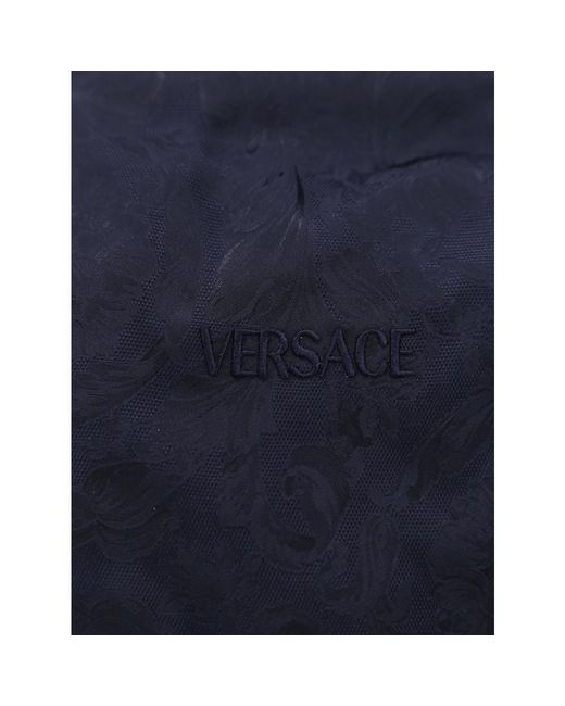 Versace Barocco techno jacquard jacke in Blue für Herren