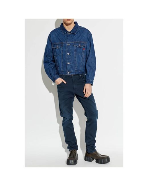 DIESEL Jassen ,Blauw ,Denim D-Ranger Denim Jacket in het Blue voor heren