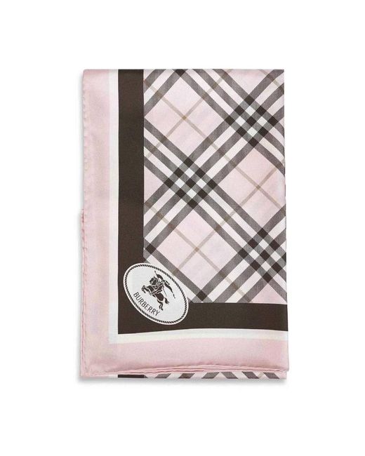 Burberry Pink Silky Scarves
