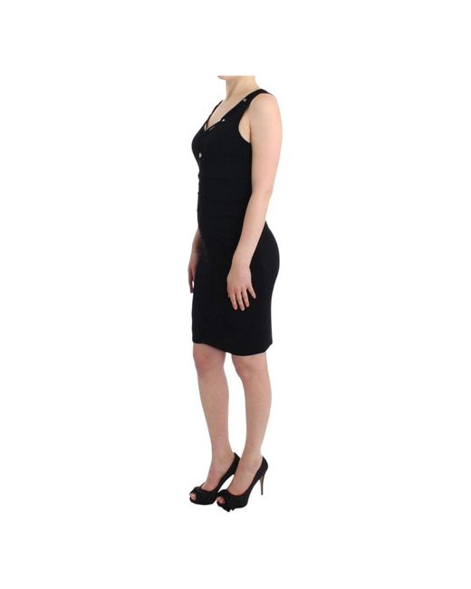 Rocco Barocco Black Short Dresses