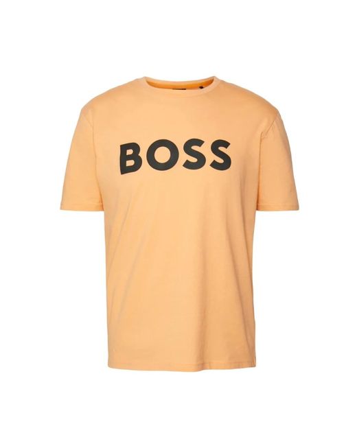 BOSS by HUGO BOSS T-Shirts in Orange für Herren | Lyst DE