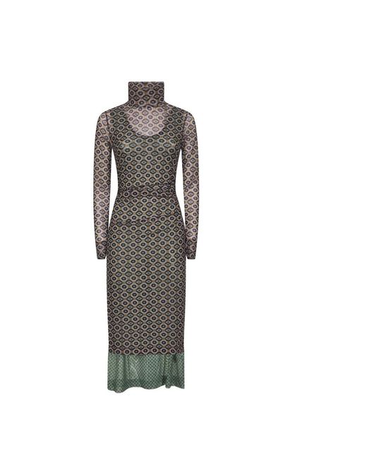 Dries Van Noten Gray Maxi Dresses
