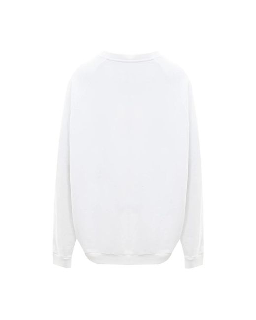 Maison Margiela White Weiße oversized sweatshirt