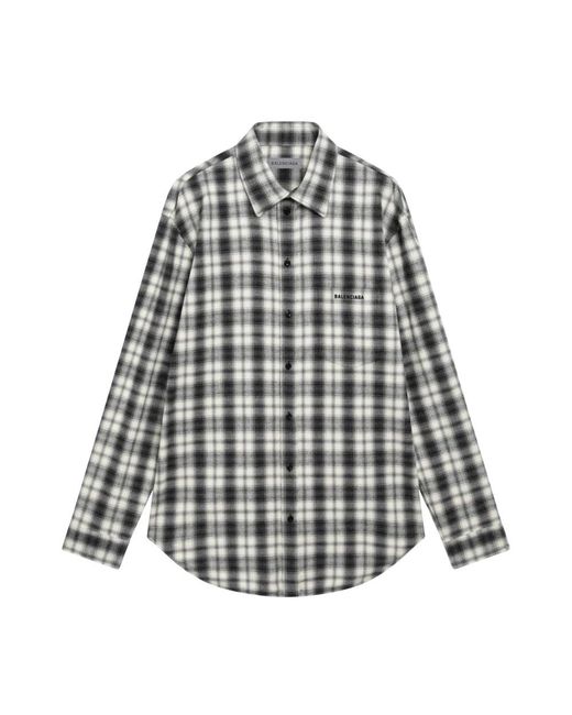 Balenciaga Gray Casual Shirts for men