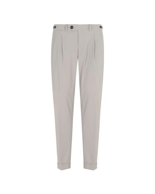 Rrd Gray Slim-Fit Trousers for men