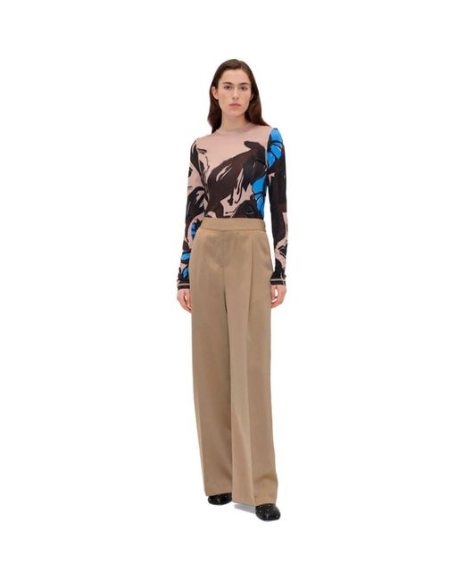 Wide Trousers Stine Goya de color Natural
