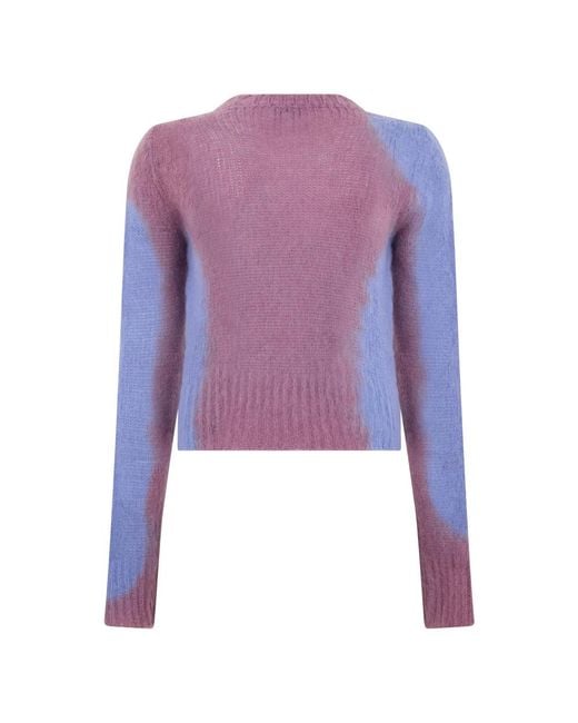 DIESEL Purple Round-Neck Knitwear