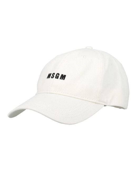 MSGM White Caps for men
