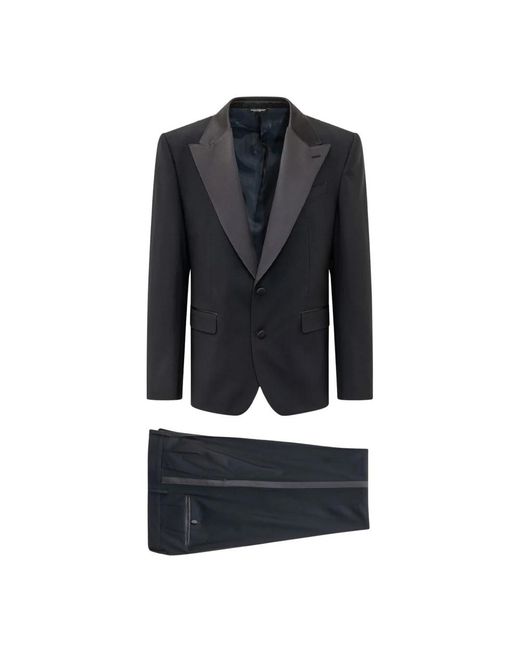 Dolce & Gabbana Black Single Breasted Suits for men