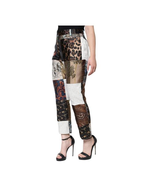 Dolce & Gabbana Black High waist tapered hose