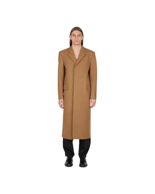 Diomene Natural Single-Breasted Coats for men