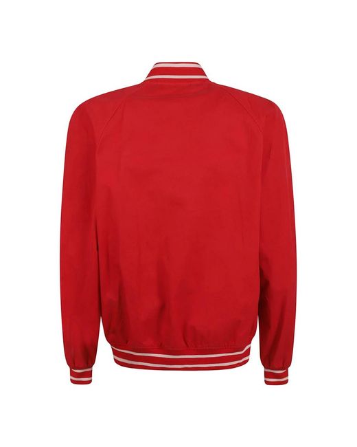 McQueen Jassen ,Rood ,Katoen Oversized Bomber Jassen in het Red voor heren