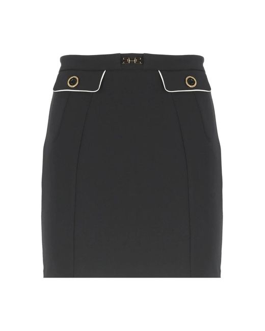 Short Skirts Elisabetta Franchi de color Black