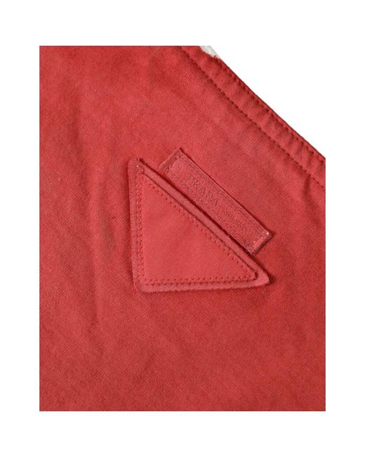 Prada Red Rote und weiße stoff-tasche