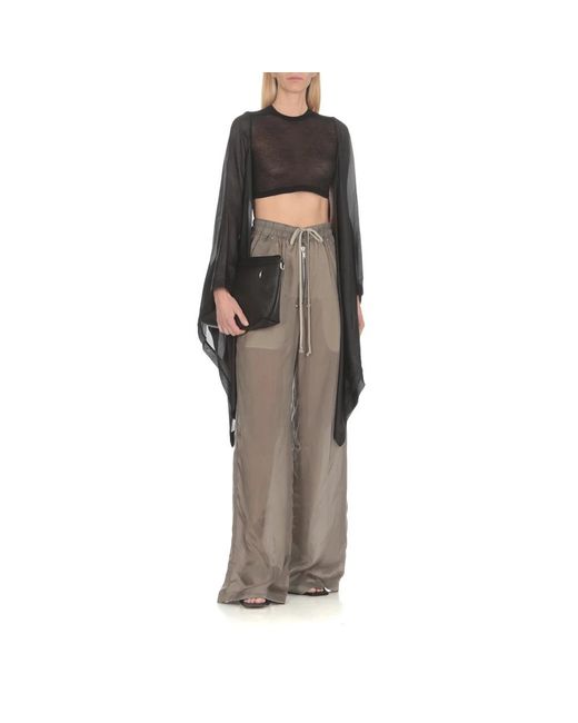 Rick Owens Natural Wide Trousers