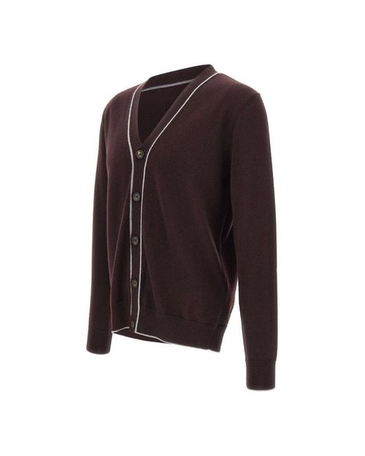Cardigans Eleventy pour homme en coloris Brown