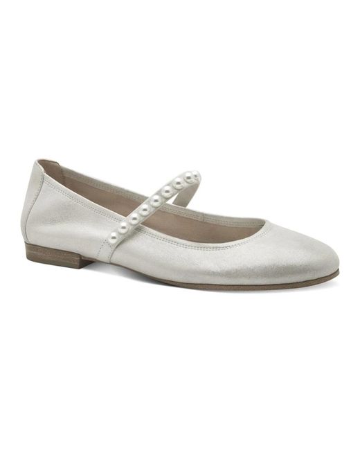 Tamaris White Ballerina Shoes