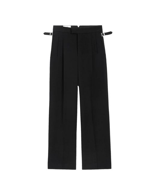 AMI Black Wide Trousers