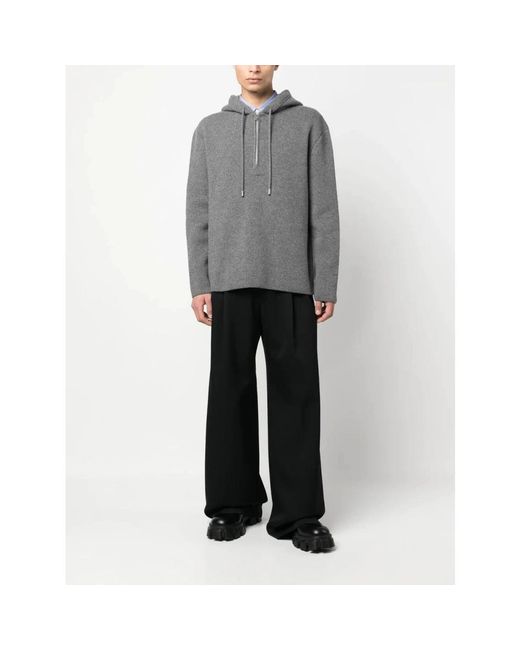 Lanvin Black Wide Trousers for men