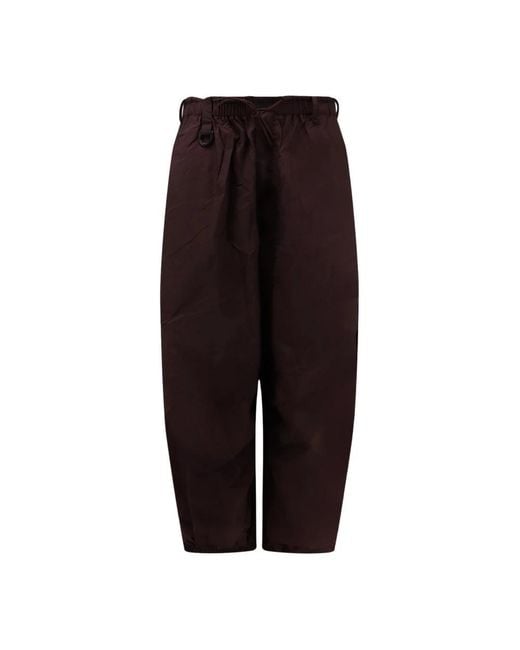 Y-3 Black Wide Trousers for men