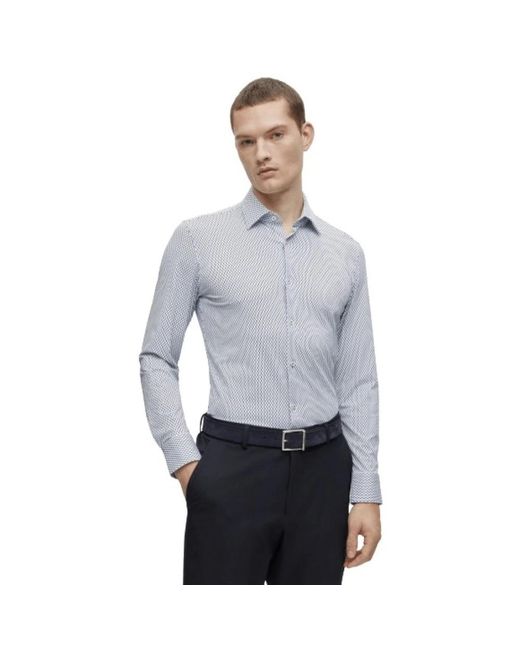 Boss Gray Formal Shirts for men
