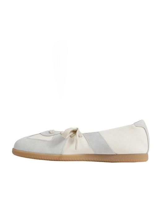 Maison Margiela White Ballerina Shoes