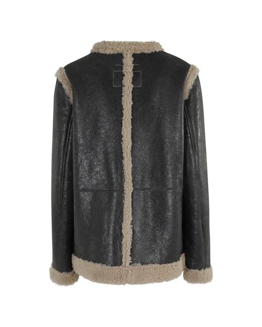 Leather Jackets di MM6 by Maison Martin Margiela in Black