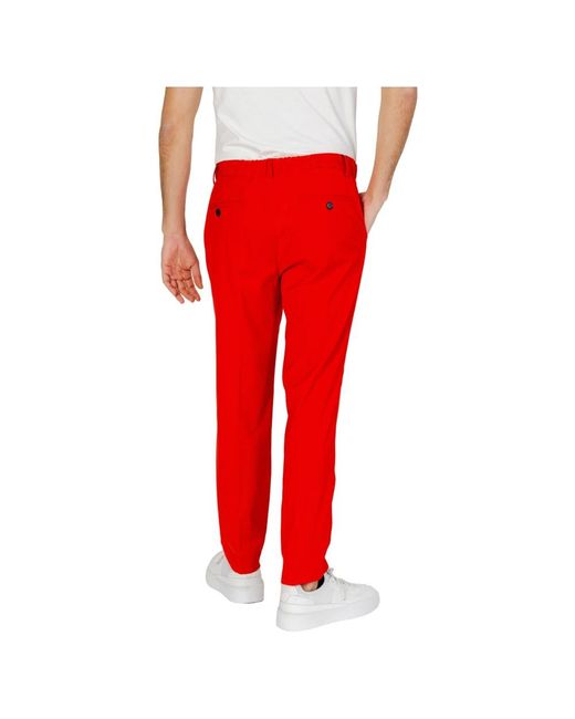 Antony Morato Red Slim-Fit Trousers for men
