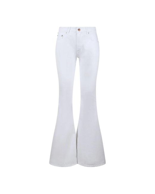 Haikure White Flared Jeans
