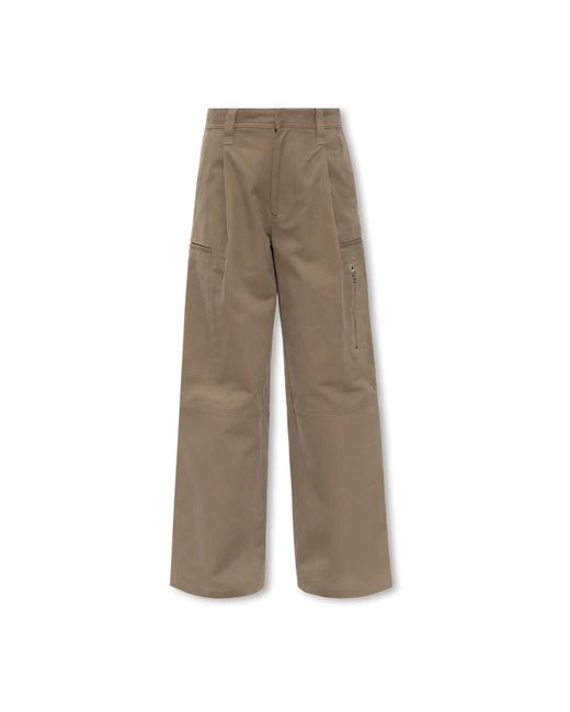 AMI Trousers > Wide Trousers in het Brown